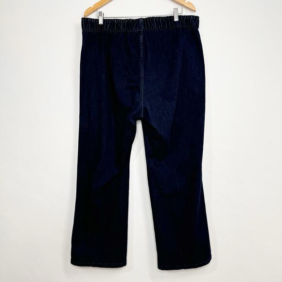 Soft Surroundings Pull On Elastic Waist Jeans Blue Bootcut Denim Casual Size 1X - Picture 4 of 7